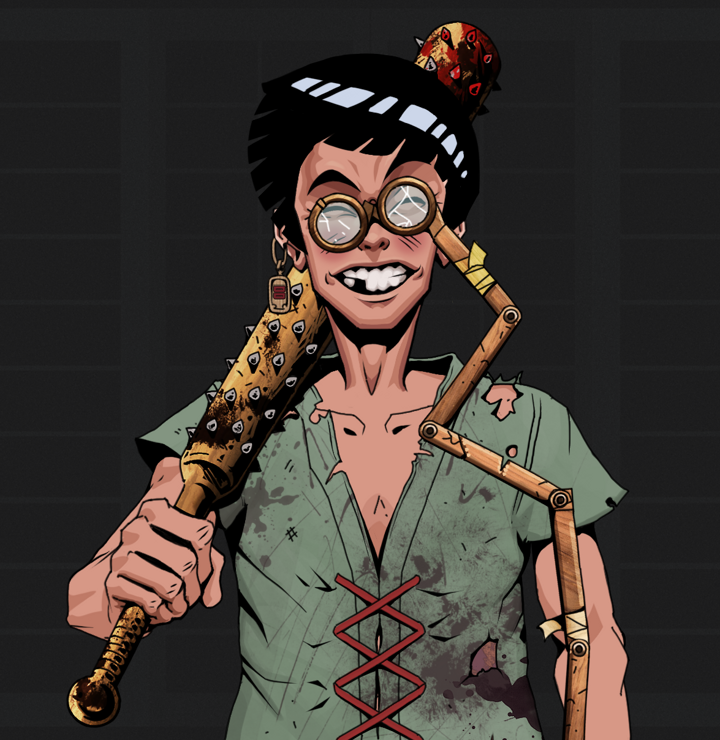 Cheery Haru — Degen Dojo NFT art (Dojo Paper Earring, Shoji Night, Degens, Dirty Peasant Rags, Cheery Haru, Telescopic Glasses, Rock Lee, Yakuza Club, Mint)