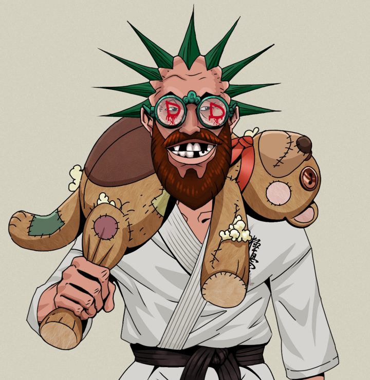 Igor The Bear — Degen Dojo NFT art (Shirtless Runt, Warm Grey, Degens, Student Gi, Igor The Bear, Dojo Graffiti, Zapachi, Teddy Bear, Mint)