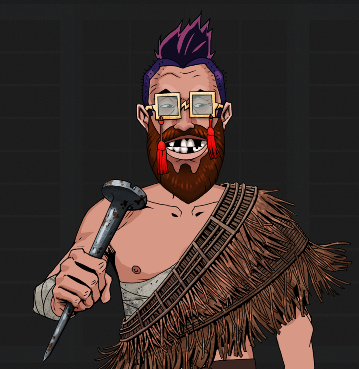 Igor The Bear — Degen Dojo NFT art (Shirtless Runt, Shoji Night, Degens, Dried Straw, Igor The Bear, Shoji Tassel Glasses, Yakuza Hooligan, Rusty Nail, Mint)