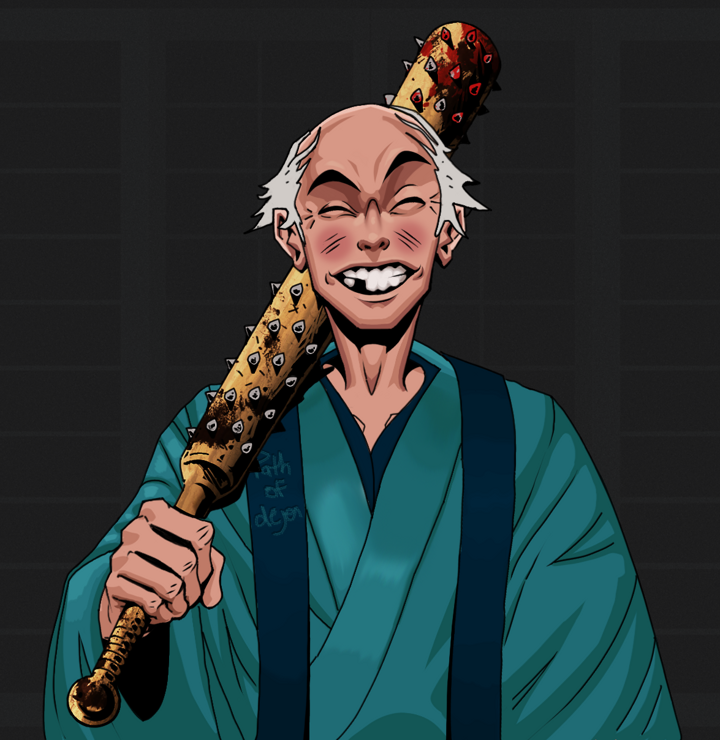Cheery Haru — Degen Dojo NFT art (Shirtless Runt, Shoji Night, Degens, Dejen Apostate, Cheery Haru, Kung Fu Master, Yakuza Club, Mint)