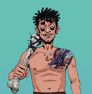 Drooling Azuma — Degen Dojo fighter
