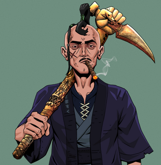 Raikou The Stoner — Degen Dojo fighter