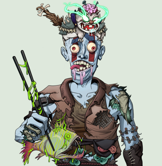 Drooling Azuma — Degen Dojo fighter