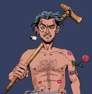 Akuma — Degen Dojo fighter