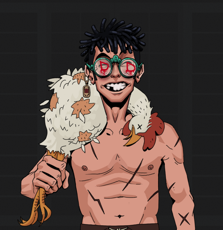 Cheery Haru — Degen Dojo NFT art (Dojo Paper Earring, Shoji Night, Degens, Battle Scars, Cheery Haru, Dojo Graffiti, Black Bantu Knots, Chicken, Mint)