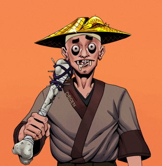 Drooling Azuma — Degen Dojo fighter