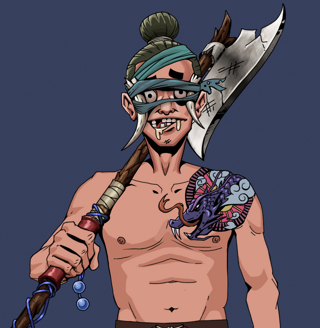 Drooling Azuma — Degen Dojo fighter