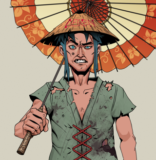 Akuma — Degen Dojo fighter