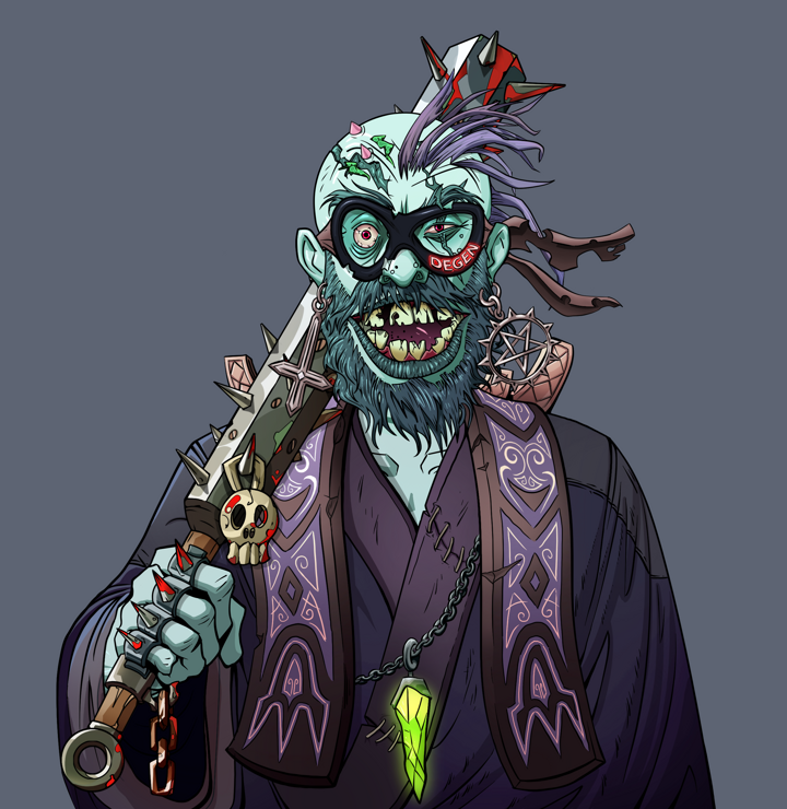 Igor The Bear — Degen Dojo NFT art (Jesuit Crosses, Shoji Night, Demons, Dejen Apostate, Igor The Bear, Degen Superhero, Yakuza Hooligan, Yakuza Club, Mint)