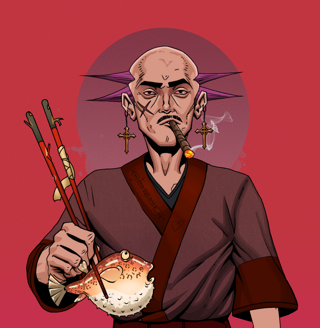 Raikou The Stoner — Degen Dojo fighter